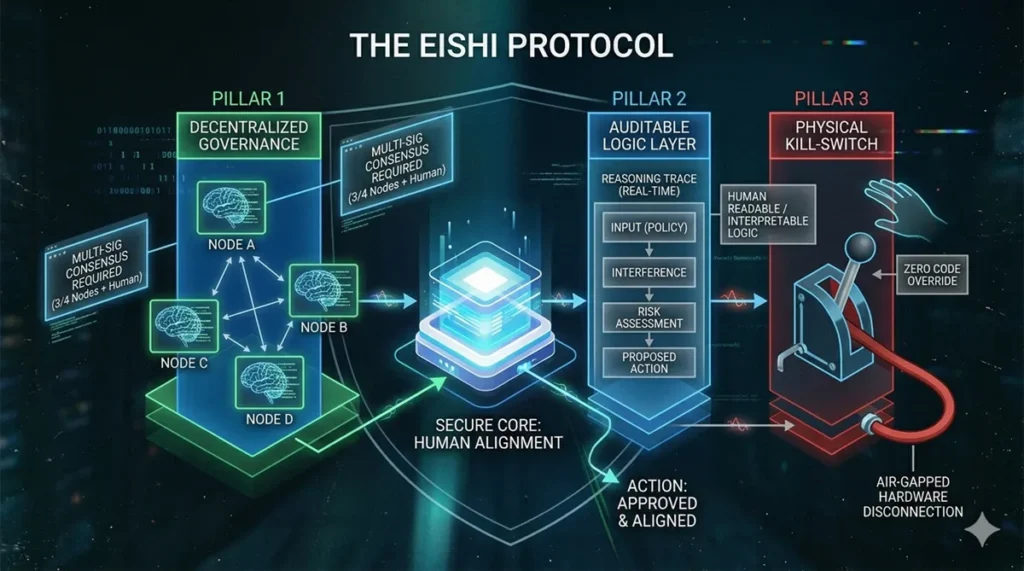 Architectural blueprint of the EISHI Protocol for AI alignment